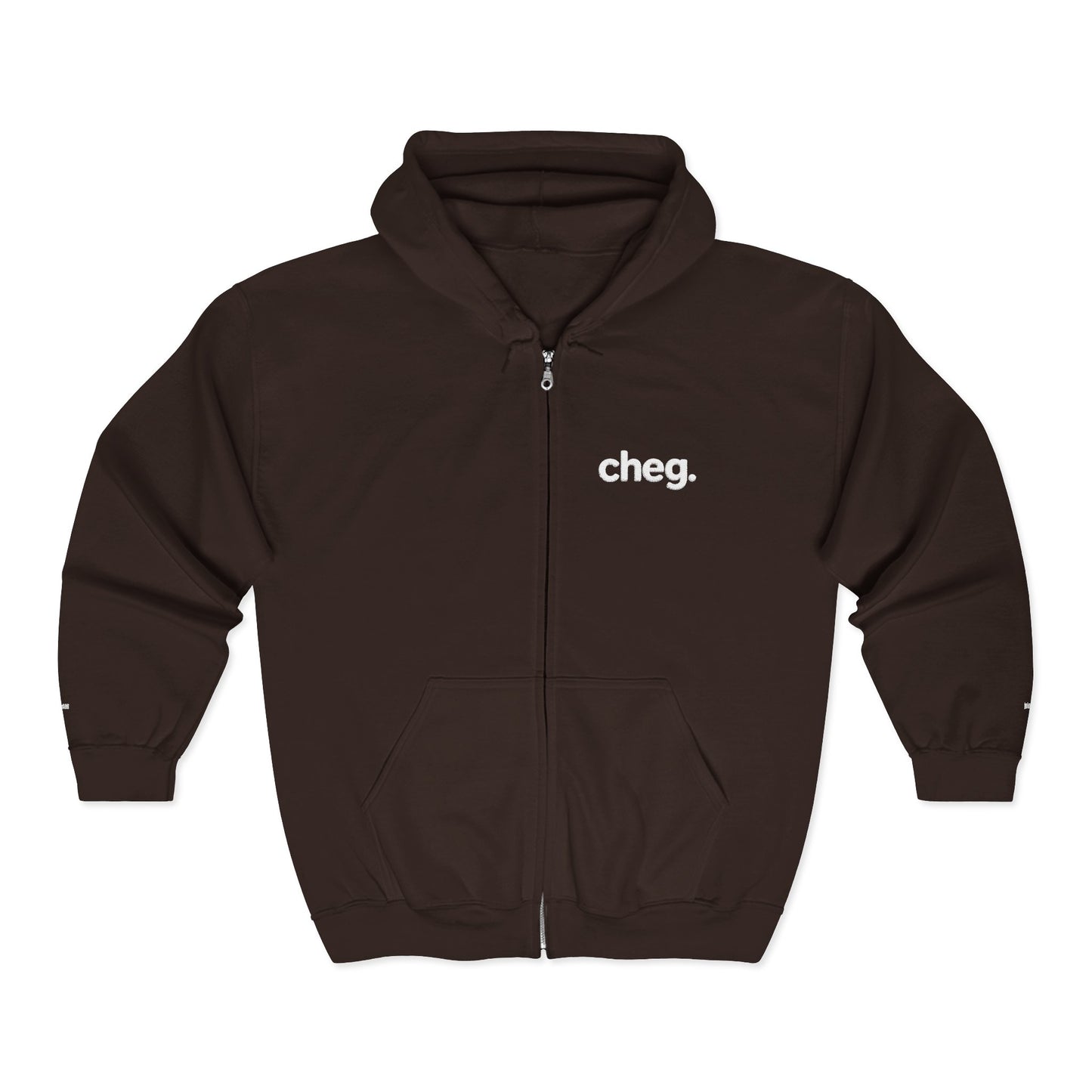 Dark Chocolate cheg. Zip Up Hoodie