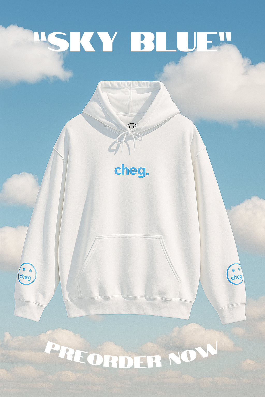 Sky Blue cheg. Hoodie