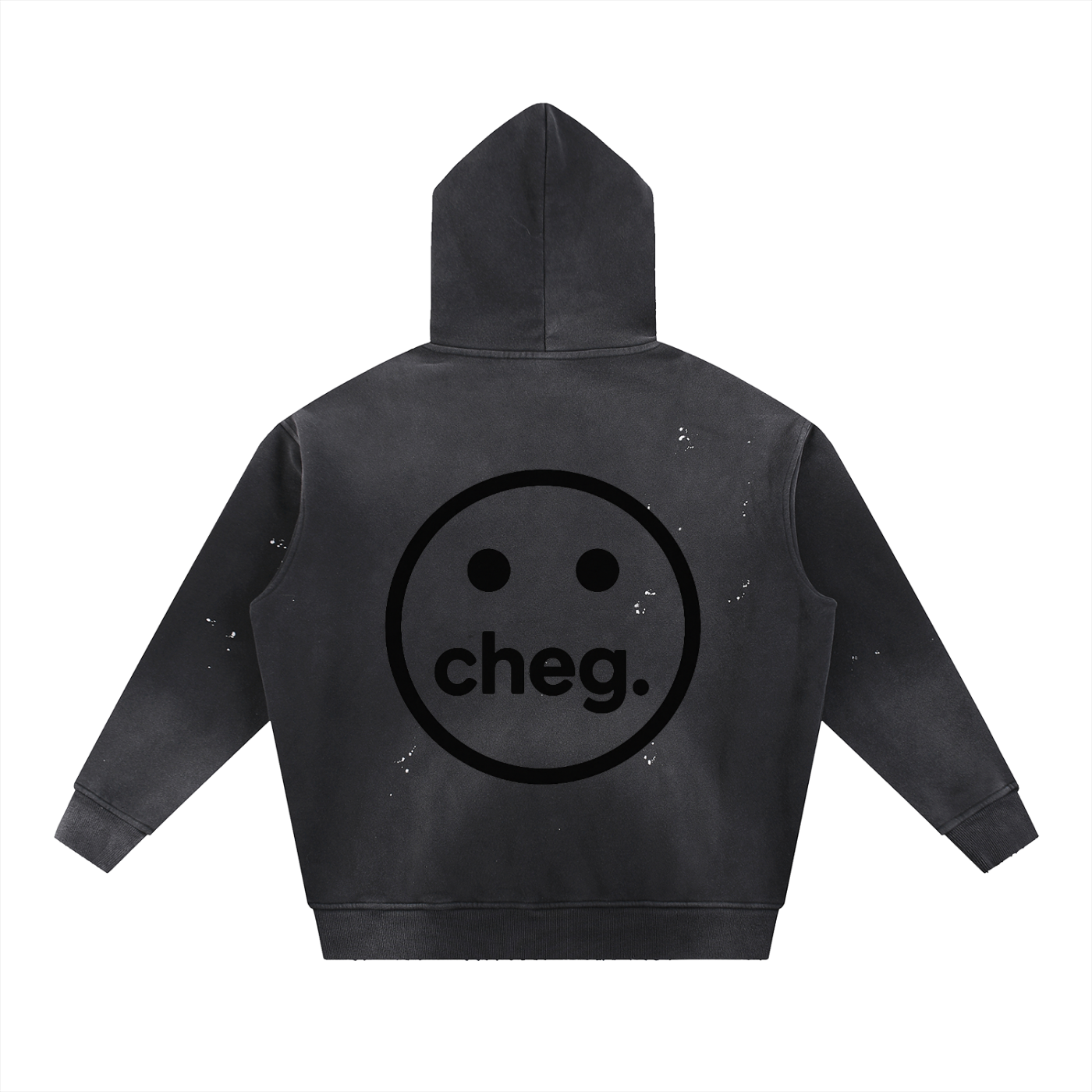 Core Black Washed Cheg. Hoodie